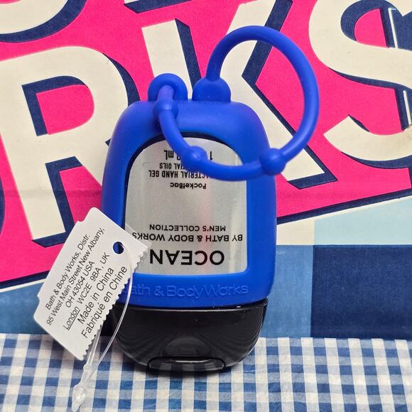 BBW Blue Rubber Pocketbac Holder & Ocean Men's Fragrance Line Refill - Picture 2 of 2